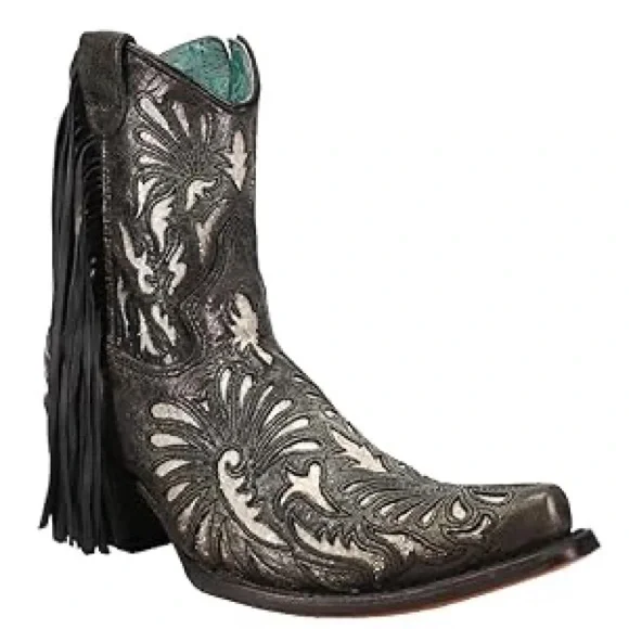 New Corral Boots C3828 Black Size 9 Women Western - Picture 2 of 5